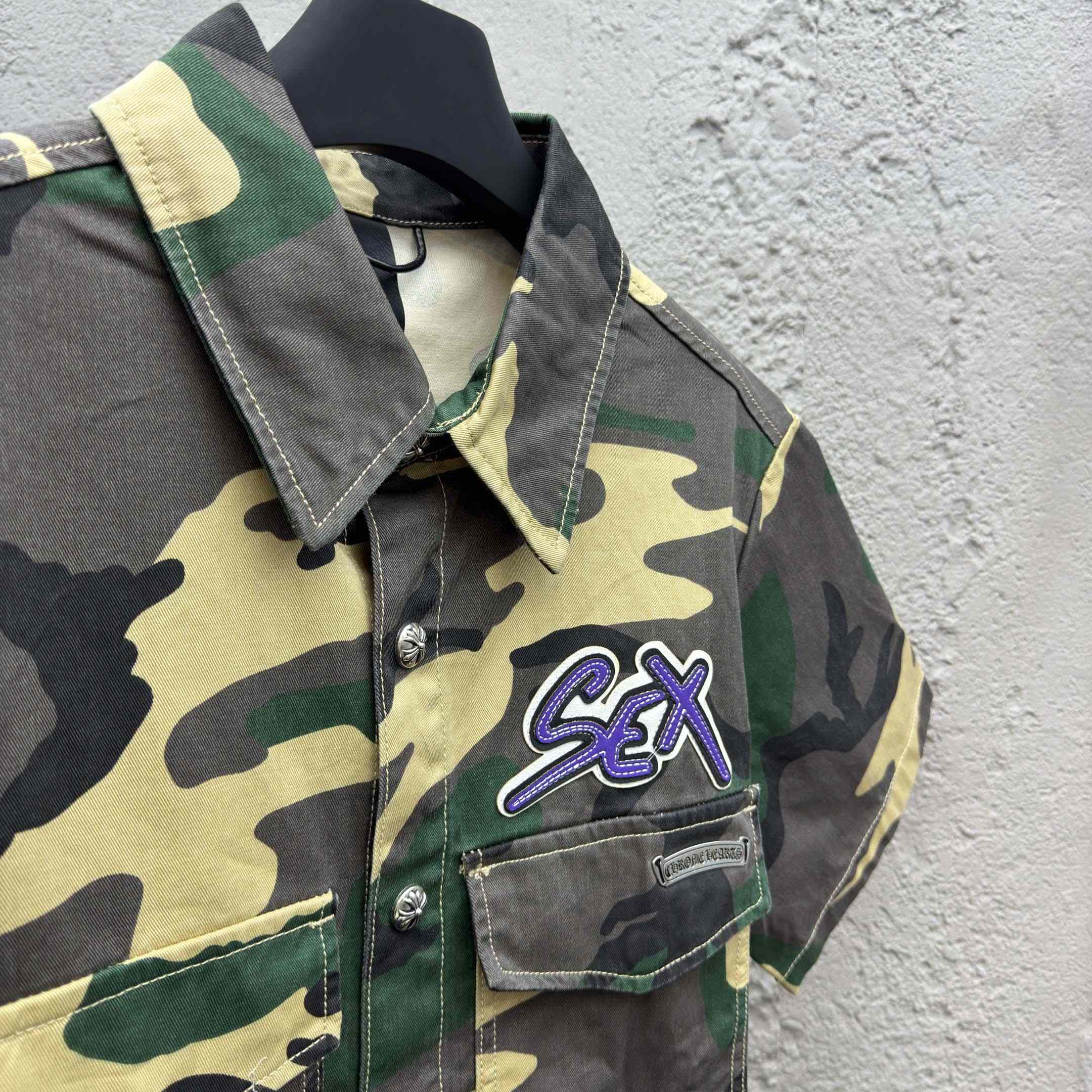 Chrome Hearts Sex Records Button Up Shirt - DesignerGu