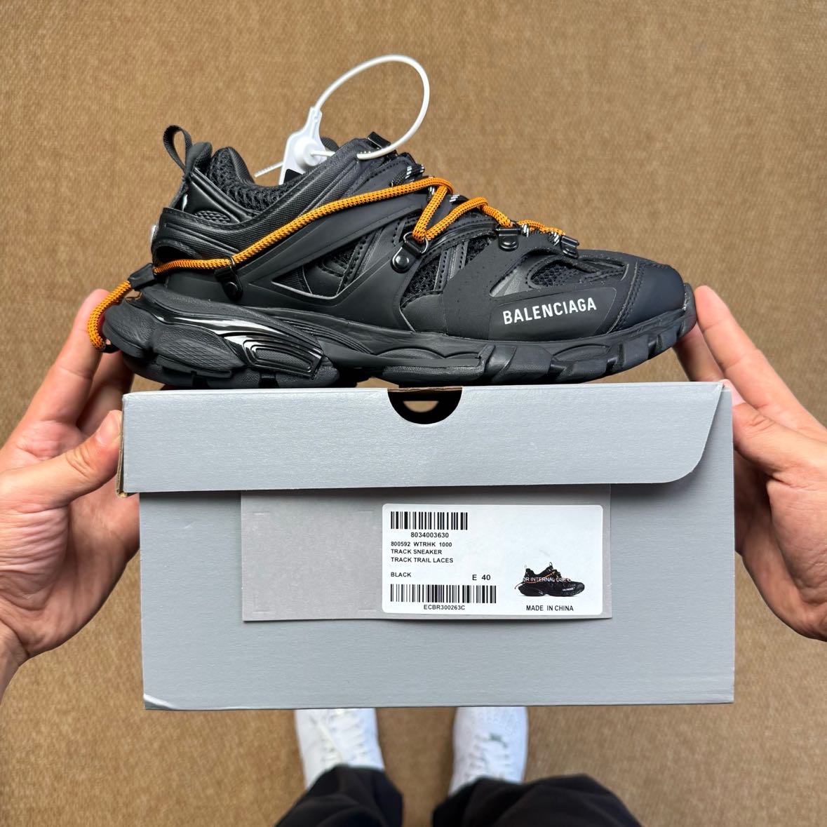 Balenciaga Track Trail Laces Sneaker In Black - DesignerGu