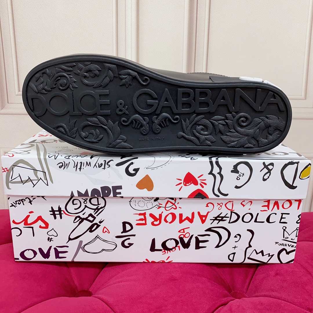 Dolce & Gabbana Logo Printed Portofino Sneakers(50% Off Sale)   xz800     - DesignerGu