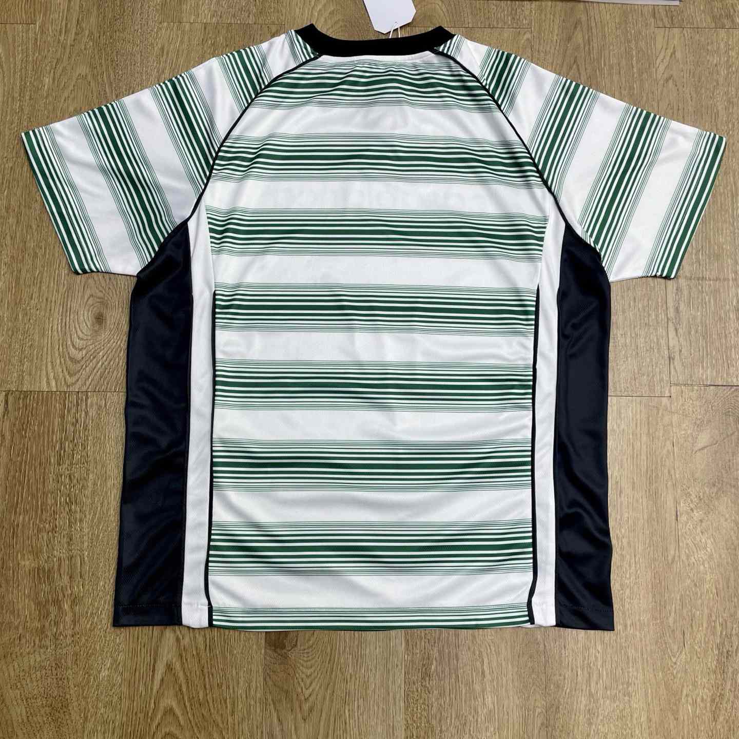Casablanca Gradient Stripe Panelled T-shirt   C1010 - DesignerGu