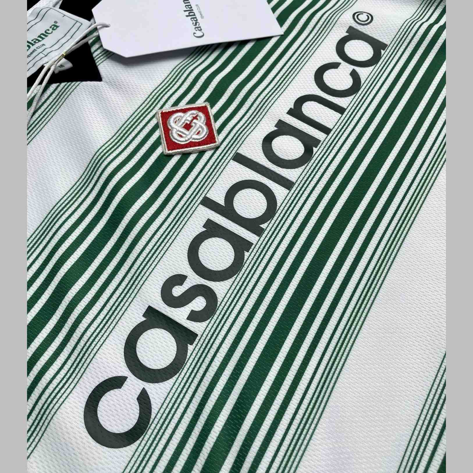 Casablanca Gradient Stripe Panelled T-shirt   C1010 - DesignerGu