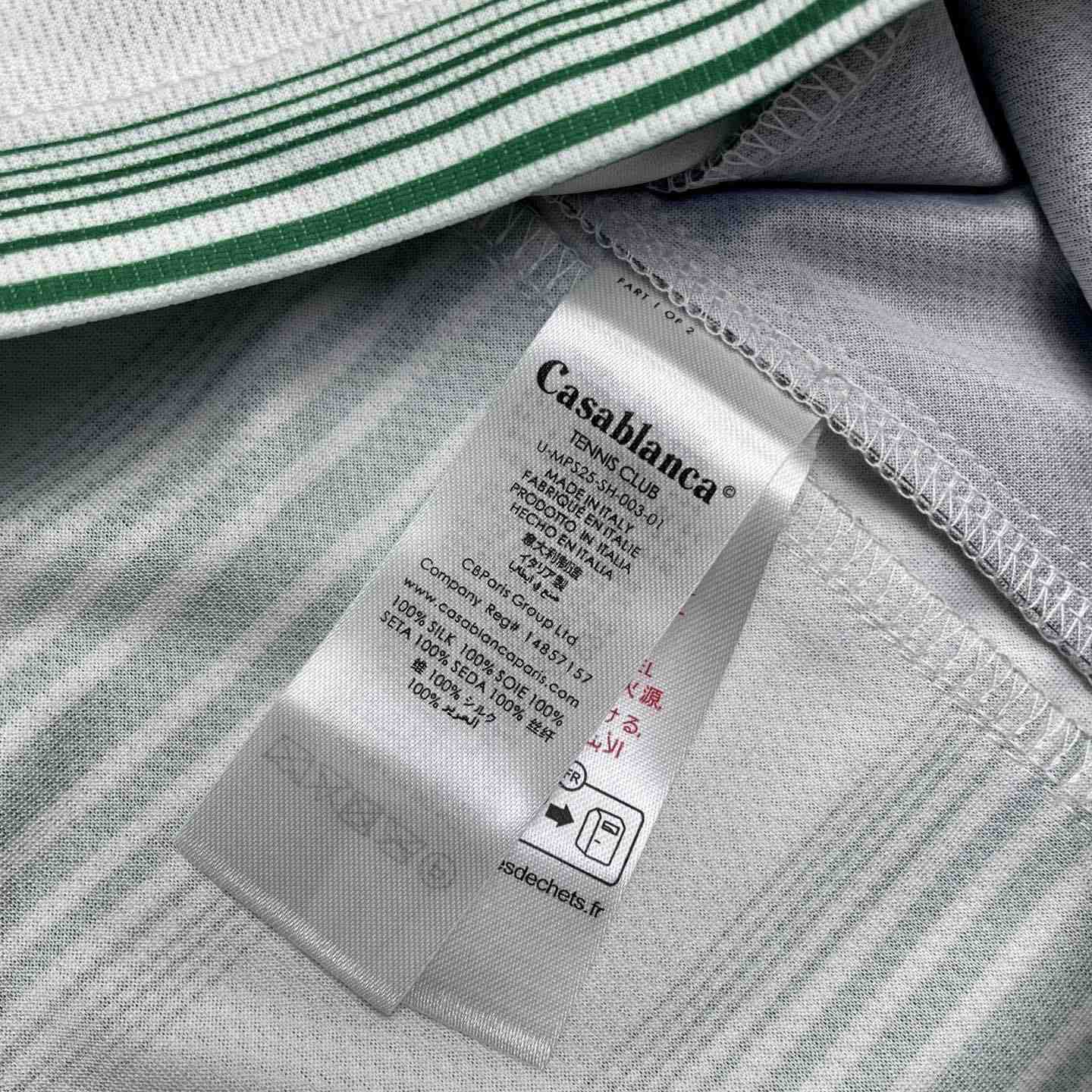 Casablanca Gradient Stripe Panelled T-shirt   C1010 - DesignerGu