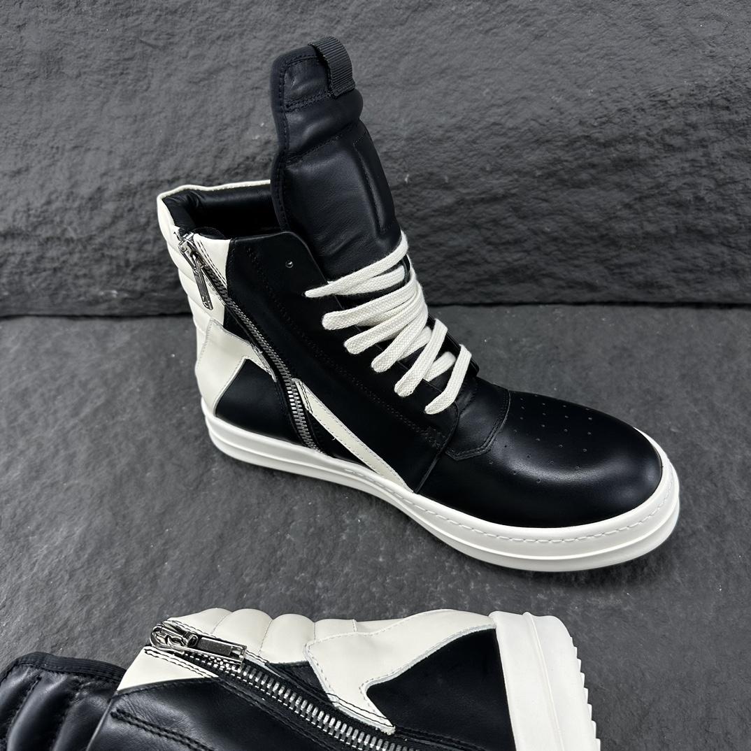 Rick Owens Geobasket High Top Sneakers - DesignerGu