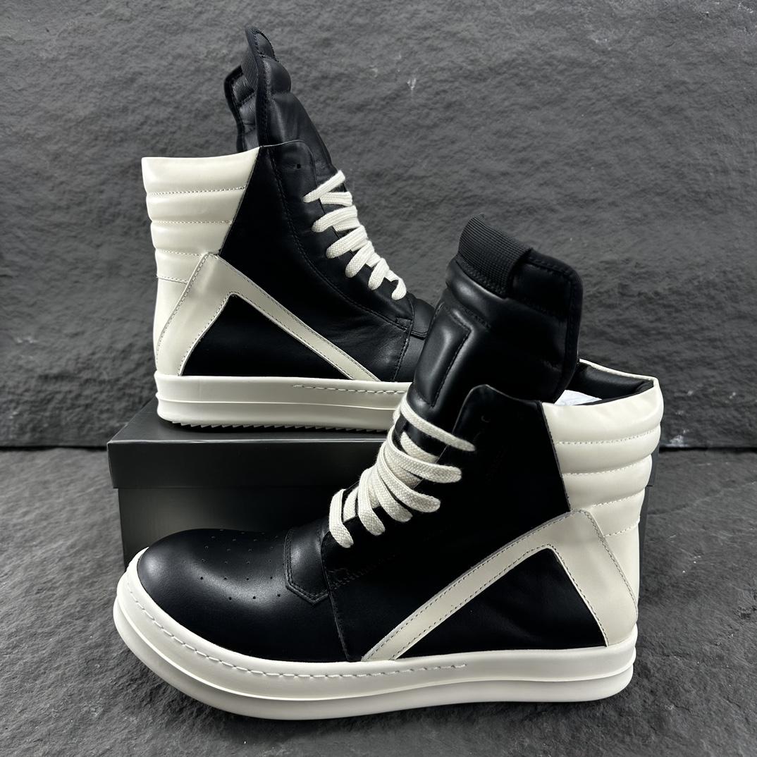 Rick Owens Geobasket High Top Sneakers - DesignerGu