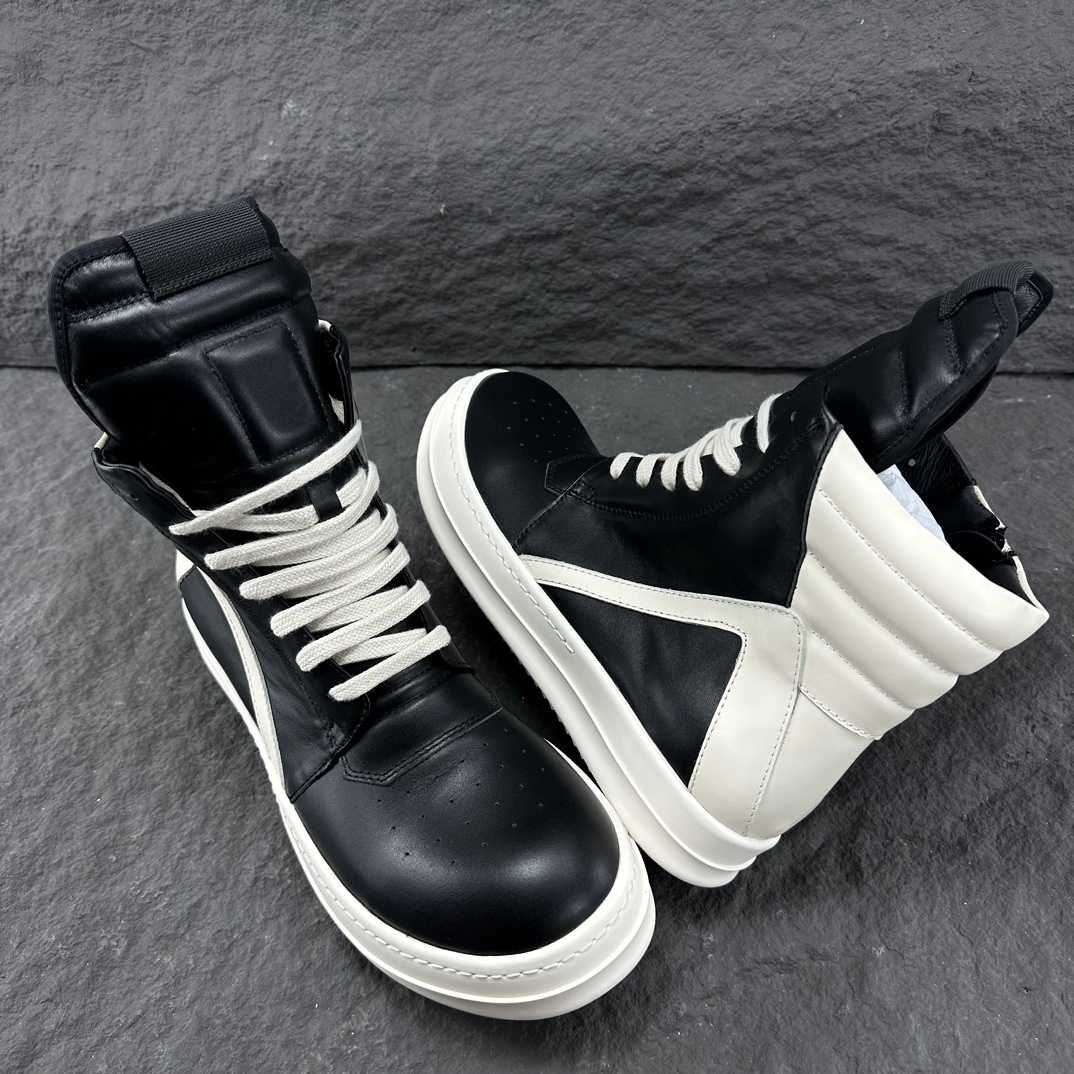 Rick Owens Geobasket High Top Sneakers - DesignerGu