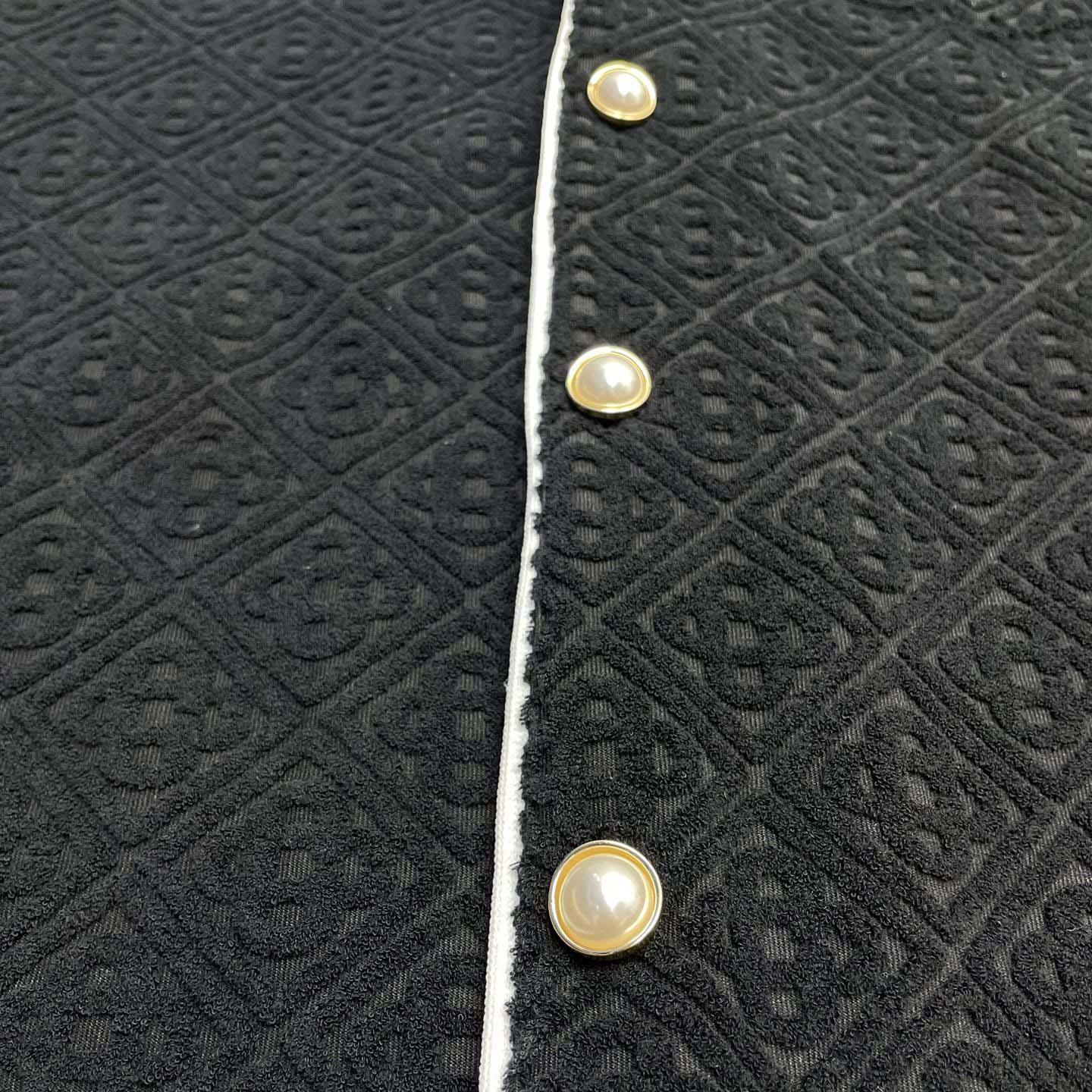 Casablanca Monogram Jacquard Towelling Short Sleeve Shirt   c1028 - DesignerGu