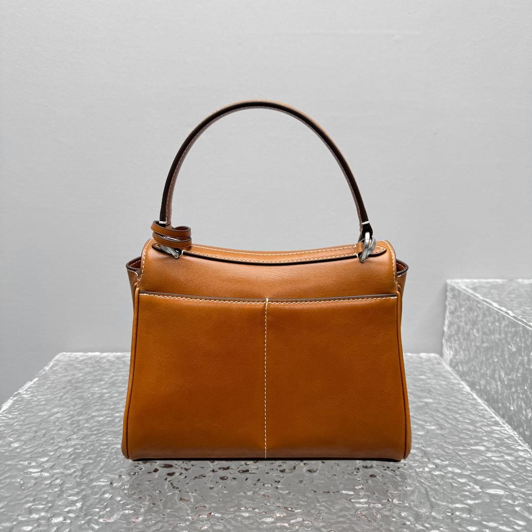 Balenciaga Rodeo Handbag Mini In Tan Cowboy - DesignerGu