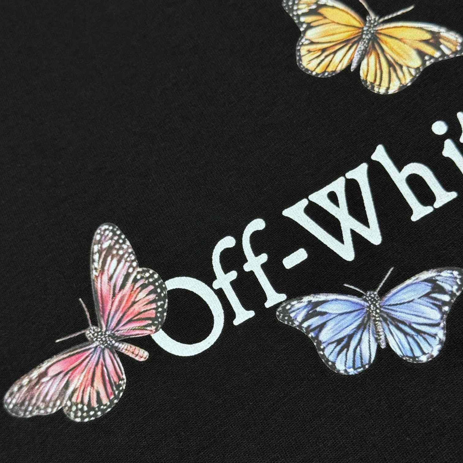 Off White Butterfly Bookish T-Shirt - DesignerGu