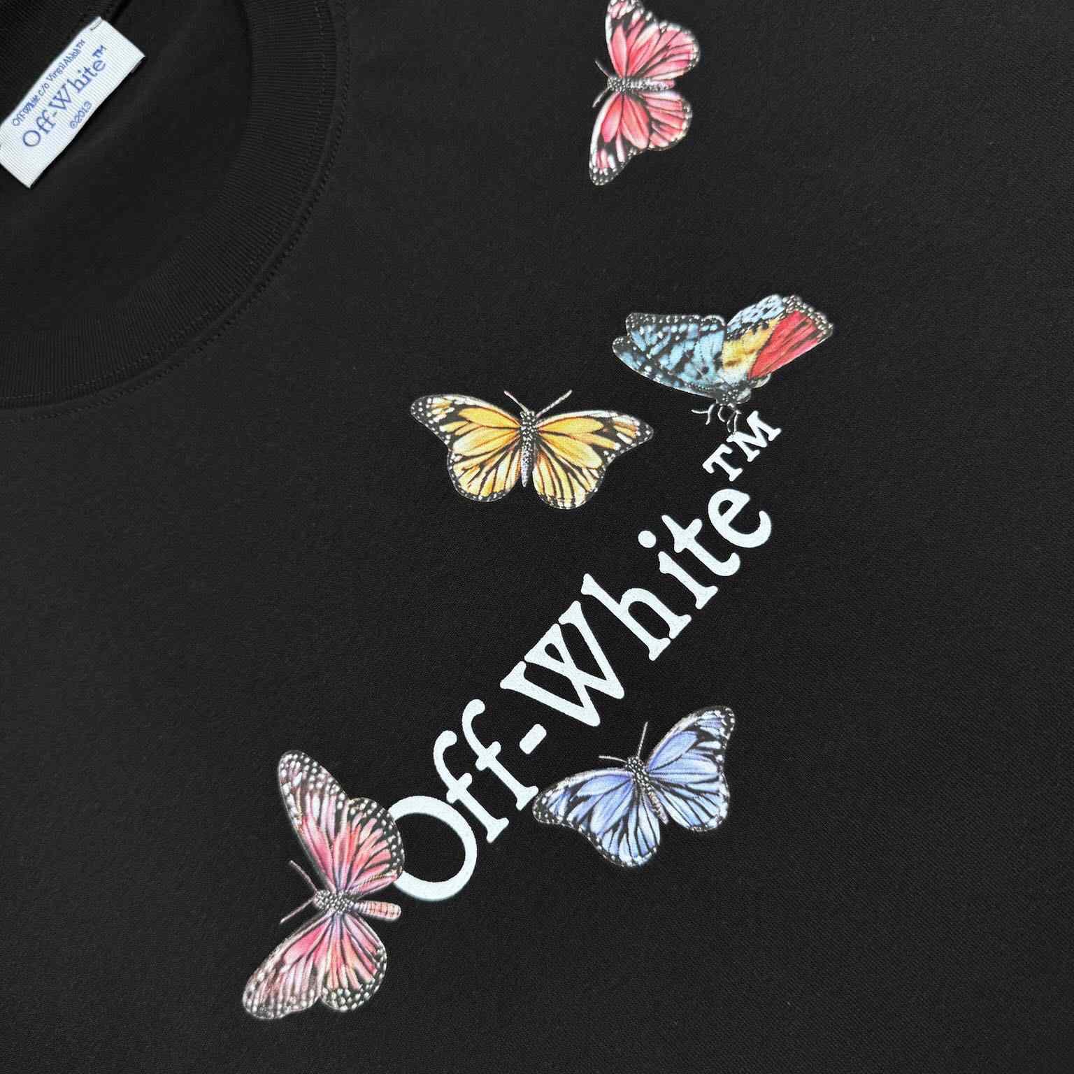 Off White Butterfly Bookish T-Shirt - DesignerGu