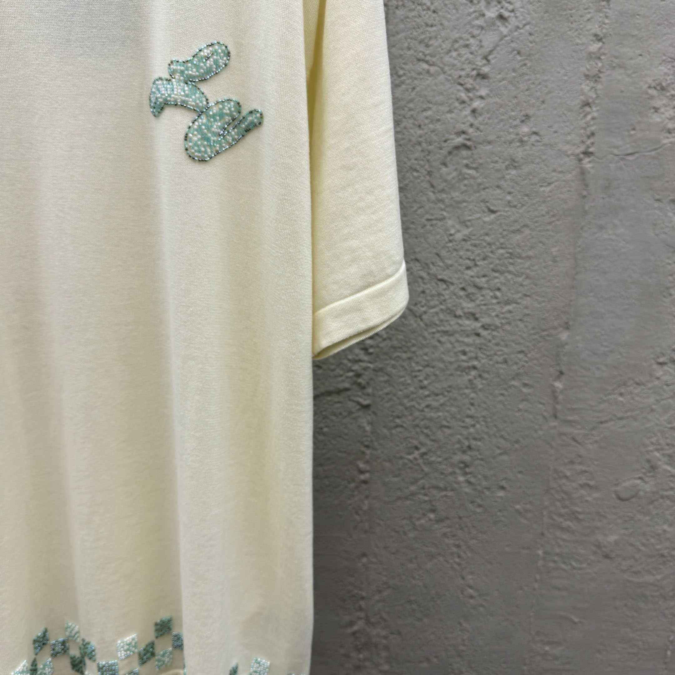 Louis Vuitton Embellished Short-Sleeved Crewneck   1AHVOA - DesignerGu