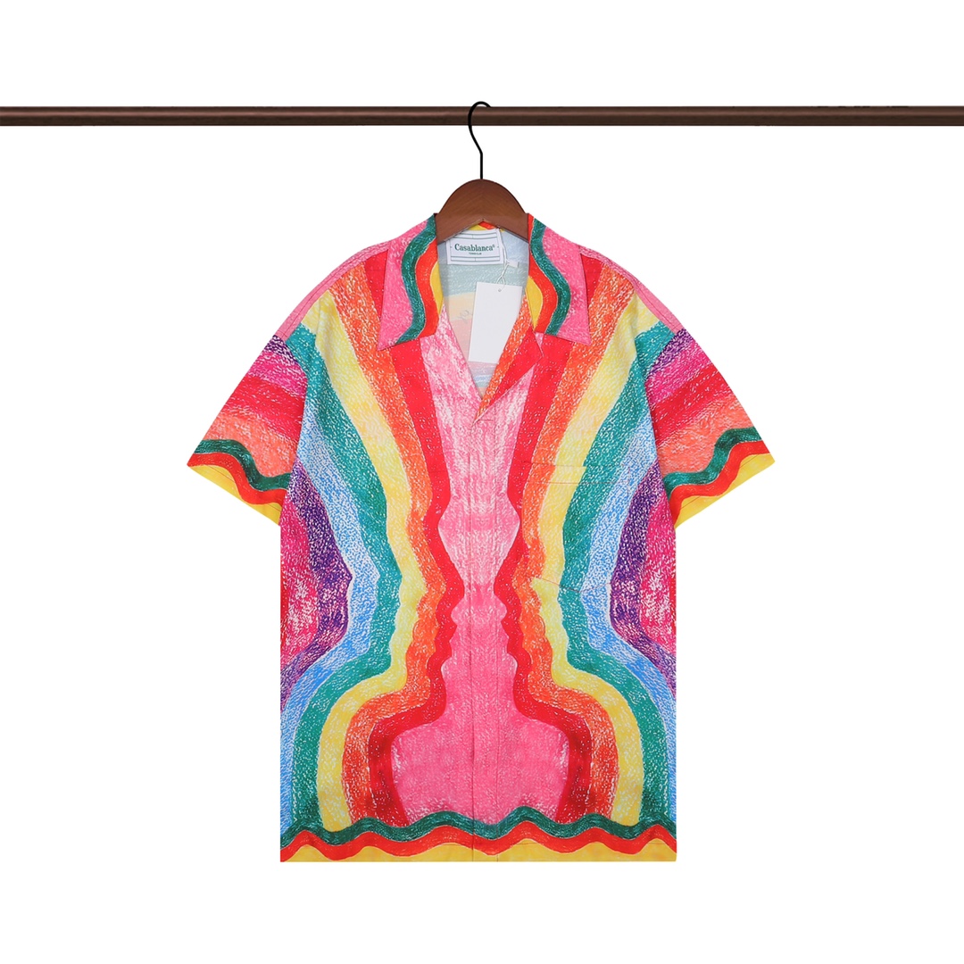 Casablanca Mind Vibrations Silk Shirt YF2016   (50% Off Sale) - DesignerGu