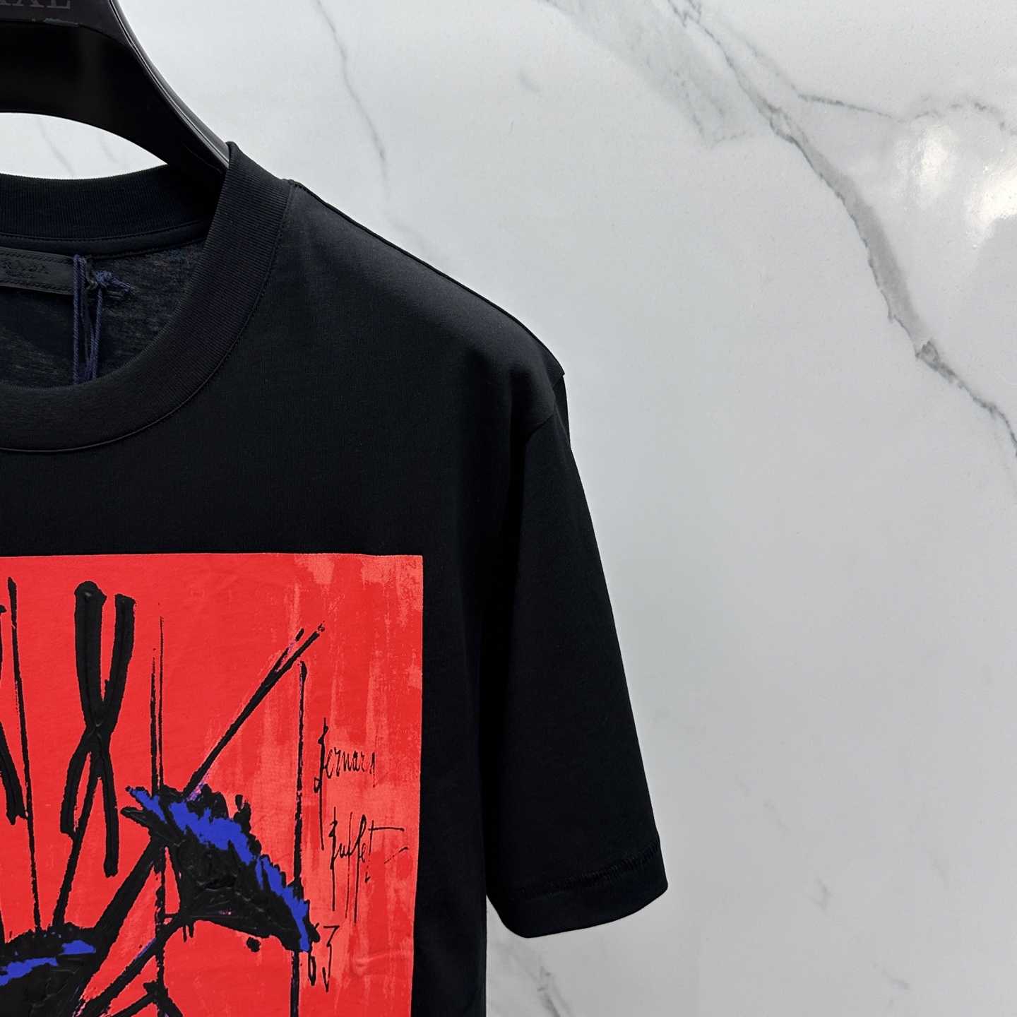 Prada Print Jersey T-shirt - DesignerGu