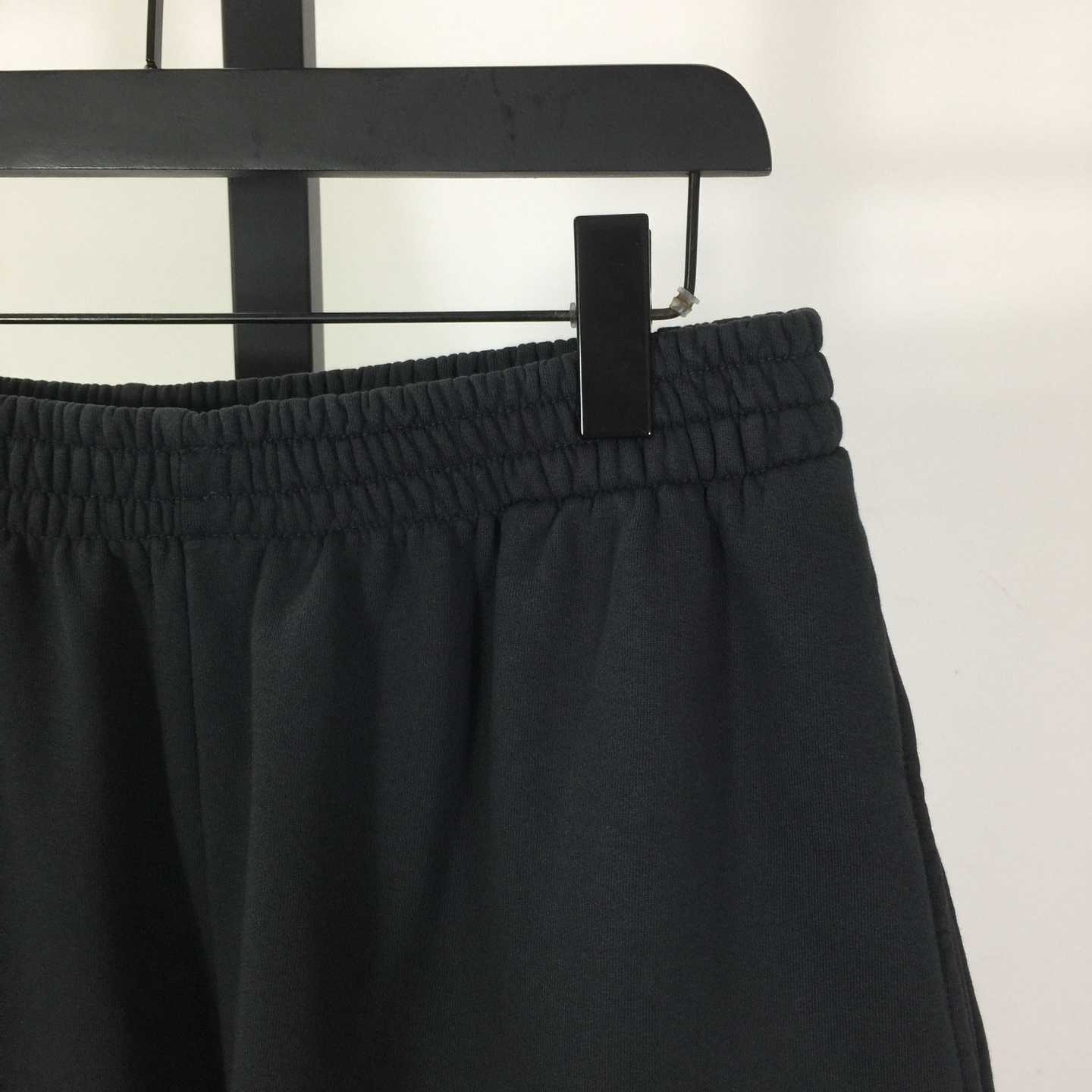 Balenciaga Uniform Merch Short In Faded Black Dry Fleece - DesignerGu