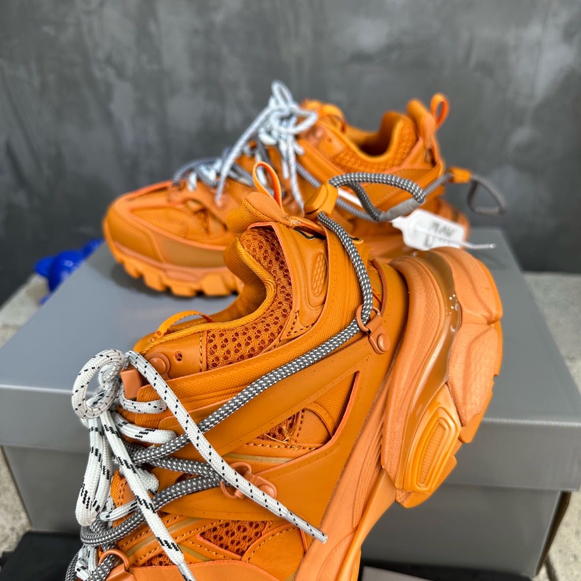 Balenciaga Track Trail Laces Sneaker In Orange   - DesignerGu