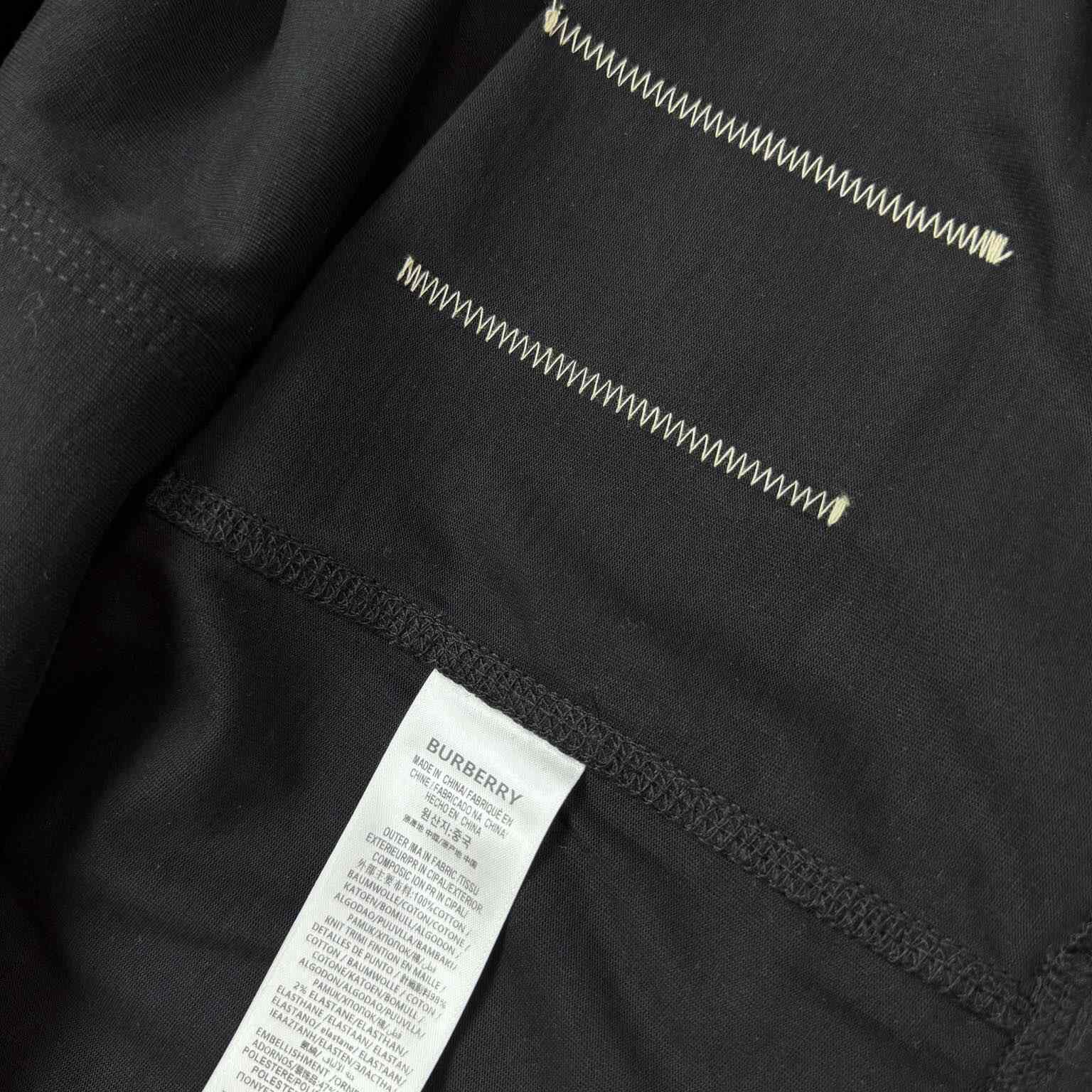 Burberry Check Label Cotton T-shirt  - DesignerGu