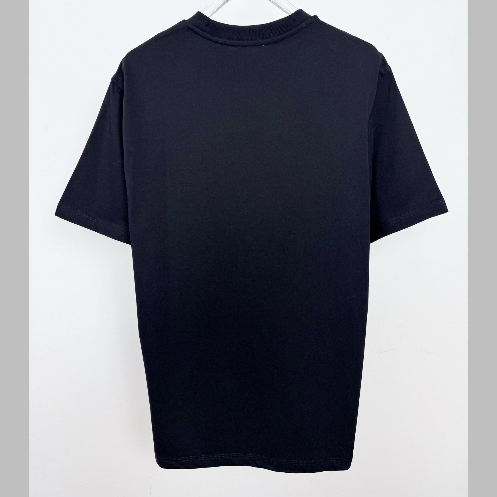 Burberry Check Label Cotton T-shirt  - DesignerGu