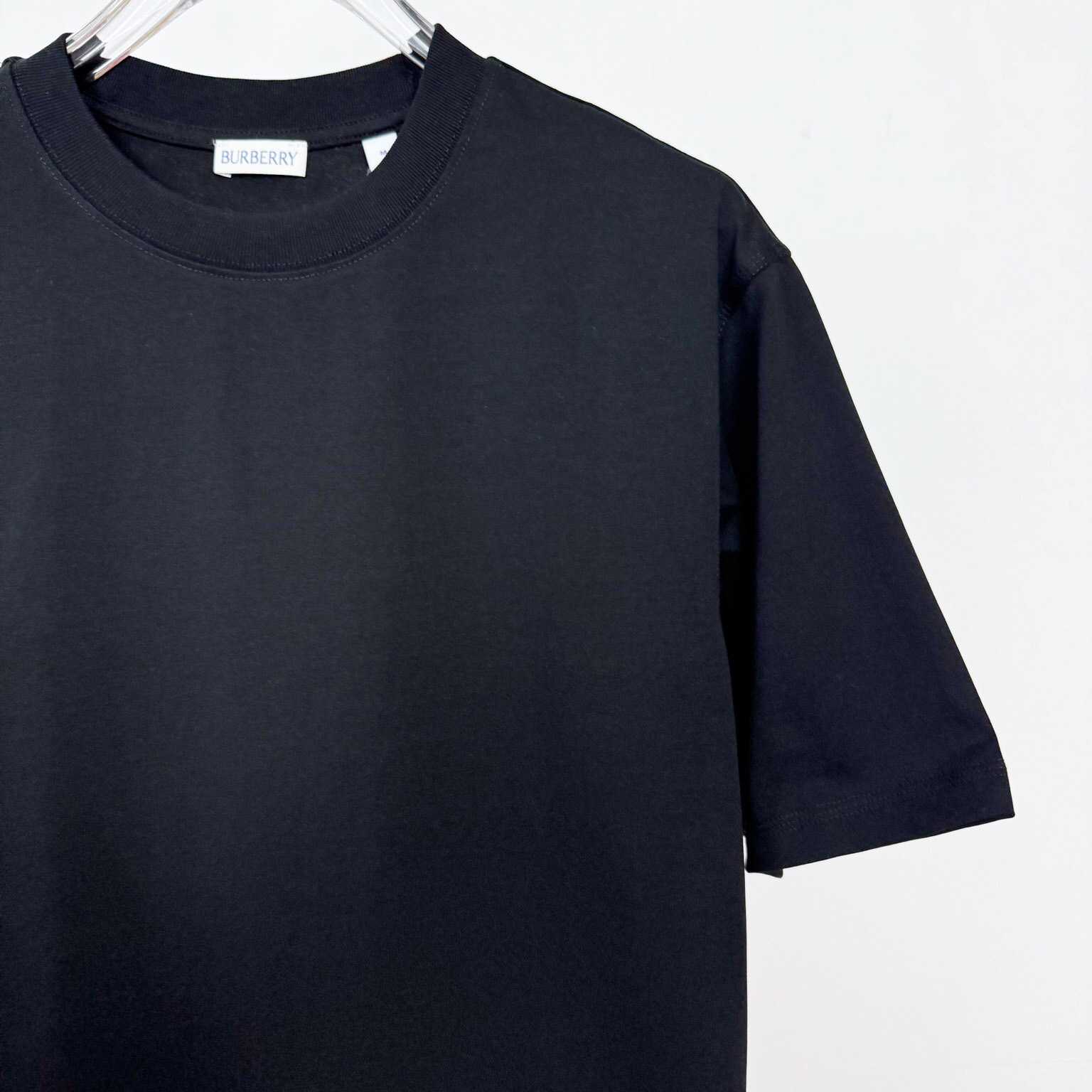 Burberry Check Label Cotton T-shirt  - DesignerGu