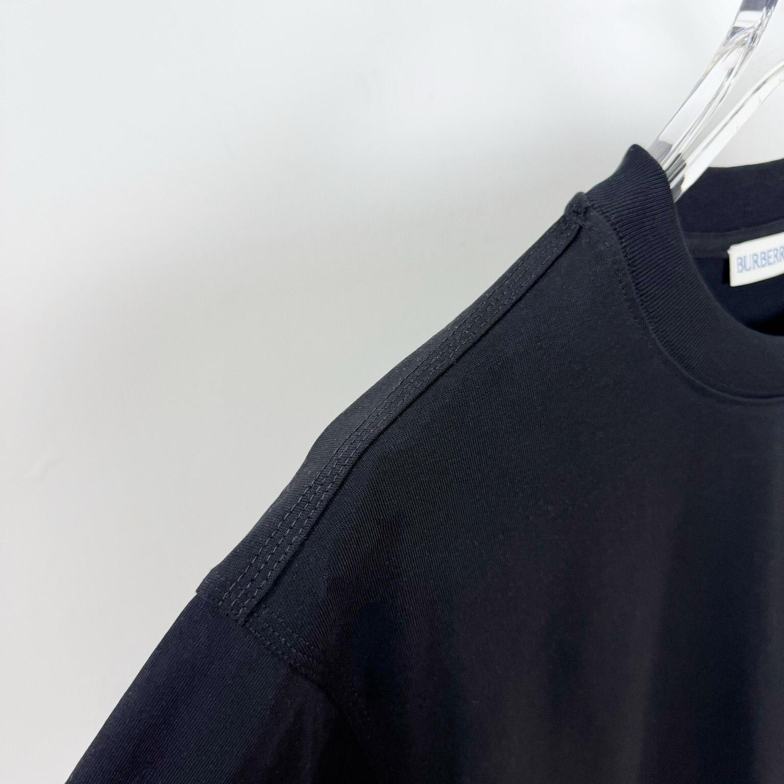 Burberry Check Label Cotton T-shirt  - DesignerGu