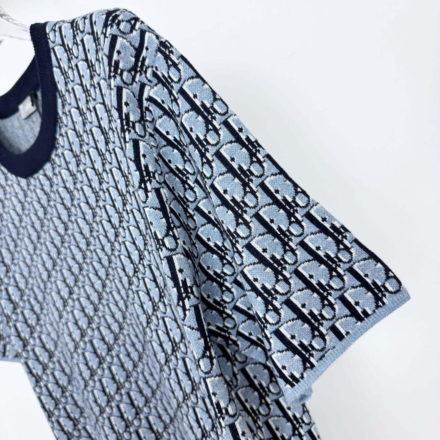 Dior Oblique T-Shirt, Relaxed Fit   - DesignerGu