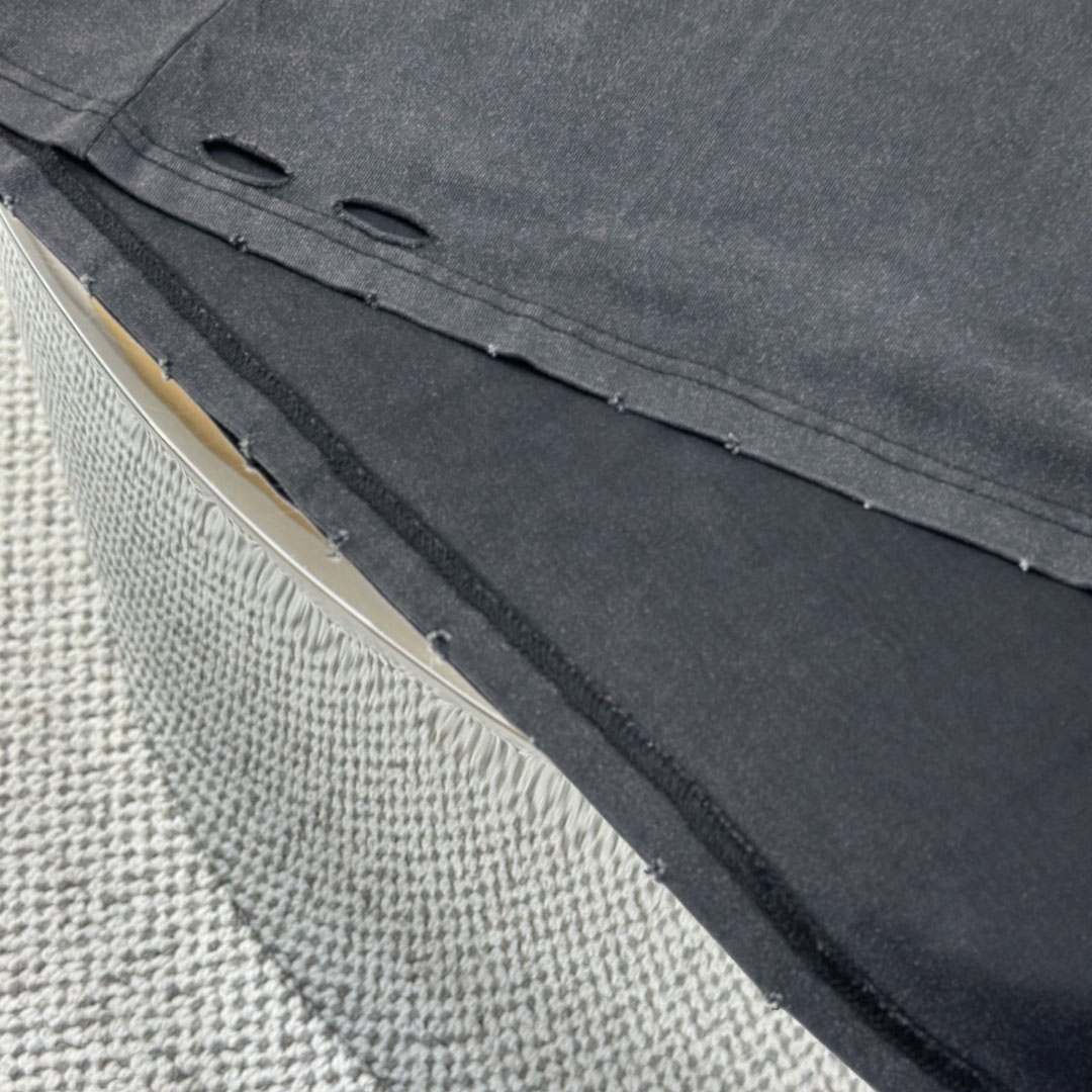 Balenciaga Sponsor Logos T-Shirt Oversized In Faded Washed Black - DesignerGu