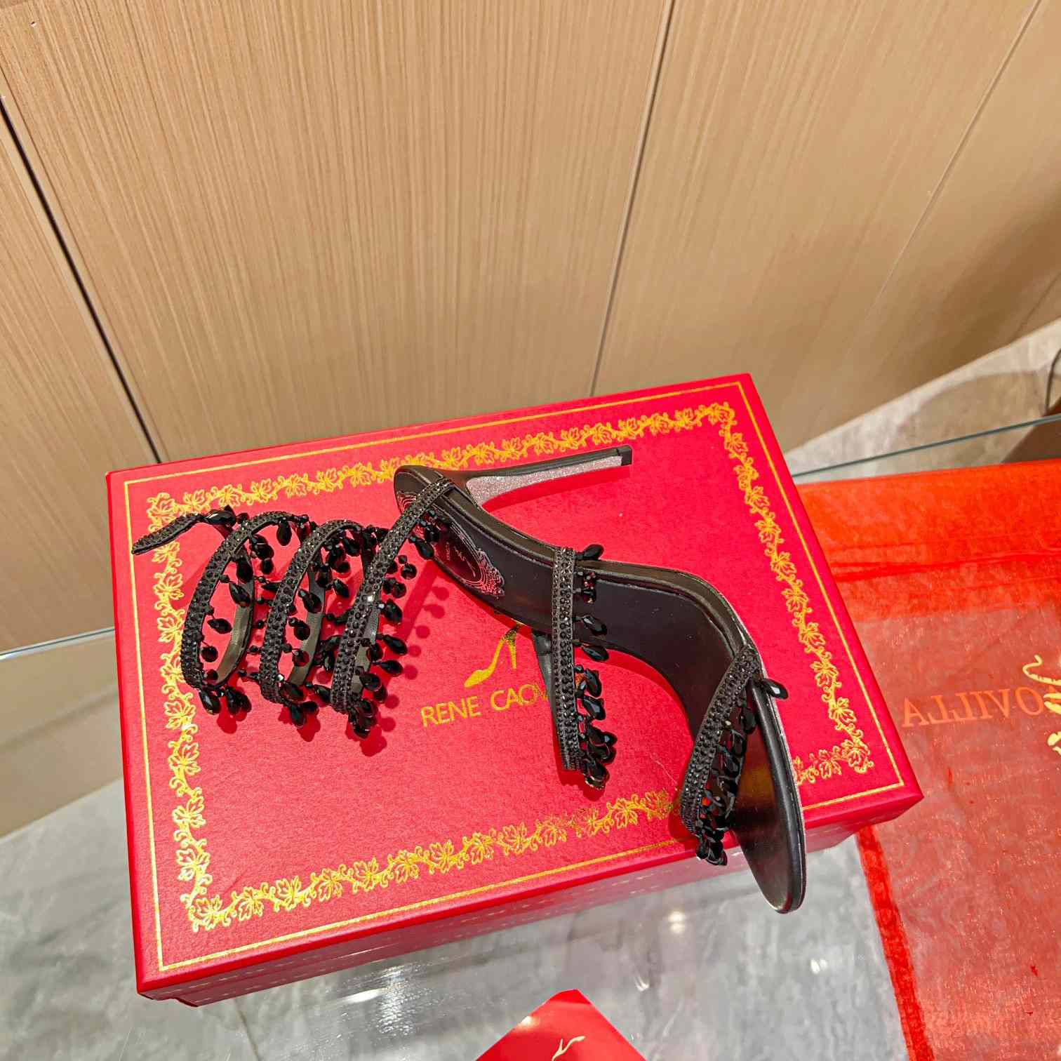 Rene Caovilla Chandelier crystal-embellished sandals  XZ809  (50% Off Sale) - DesignerGu