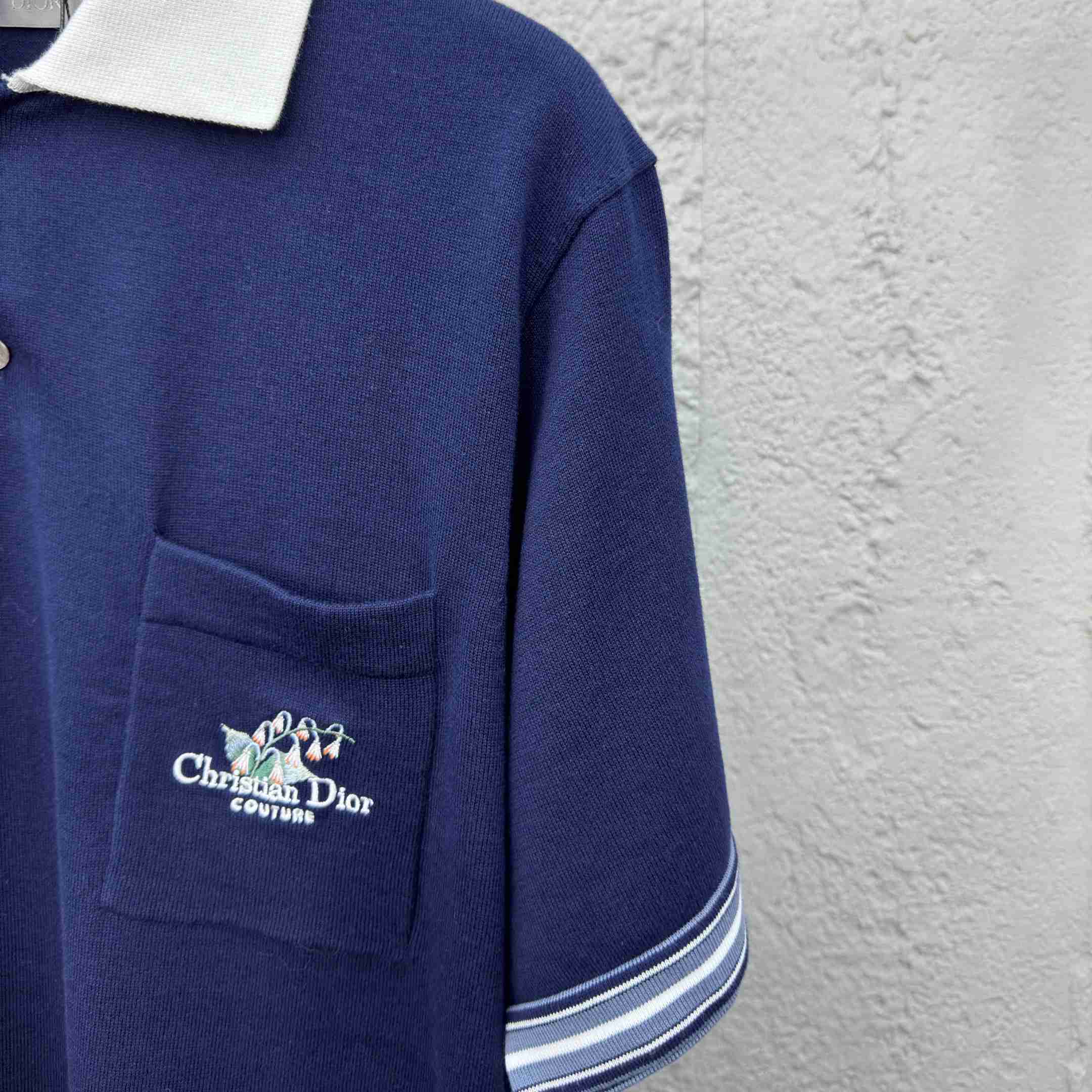 Christian Dior Couture Lily of the Valley Polo Shirt  - DesignerGu