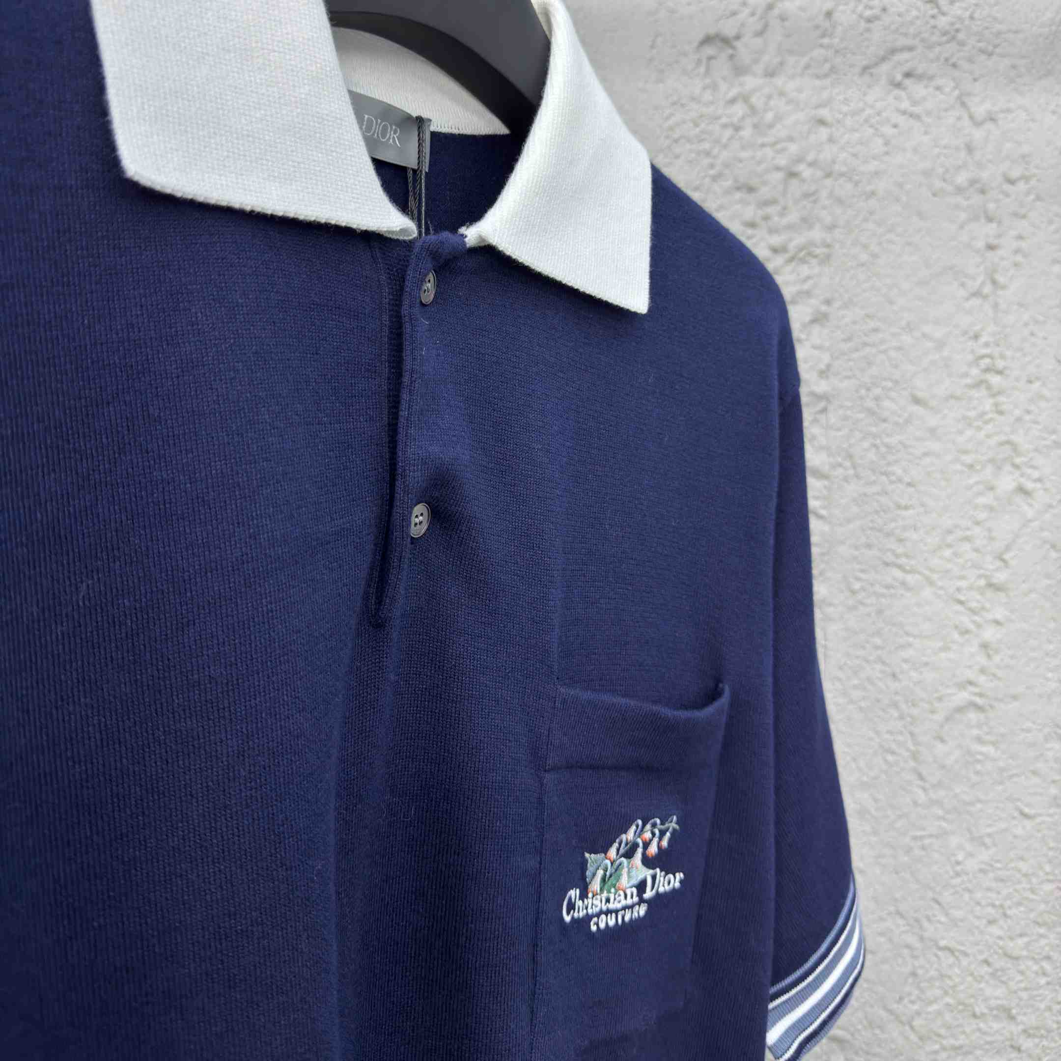 Christian Dior Couture Lily of the Valley Polo Shirt  - DesignerGu