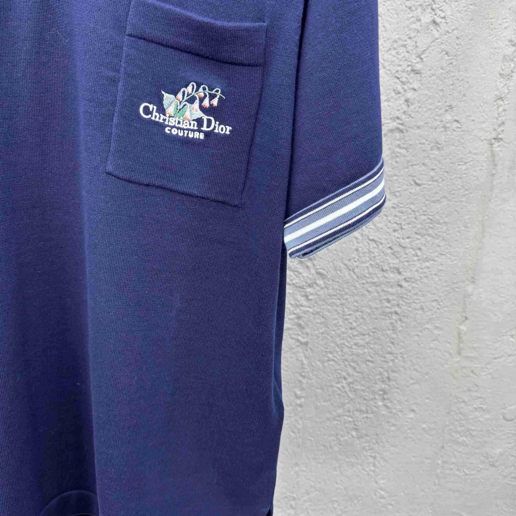 Christian Dior Couture Lily of the Valley Polo Shirt  - DesignerGu