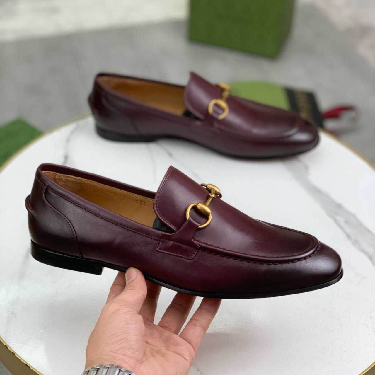 Gucci Jordaan Leather Loafer XZ807   (50% Off Sale) - DesignerGu