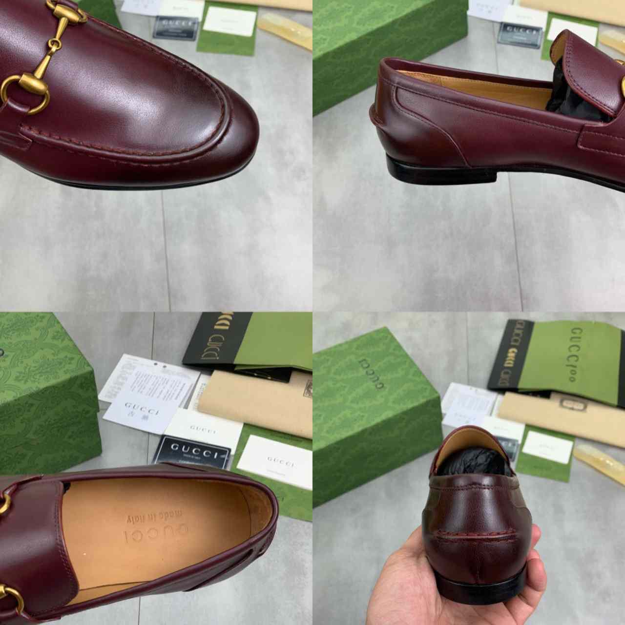 Gucci Jordaan Leather Loafer XZ807   (50% Off Sale) - DesignerGu