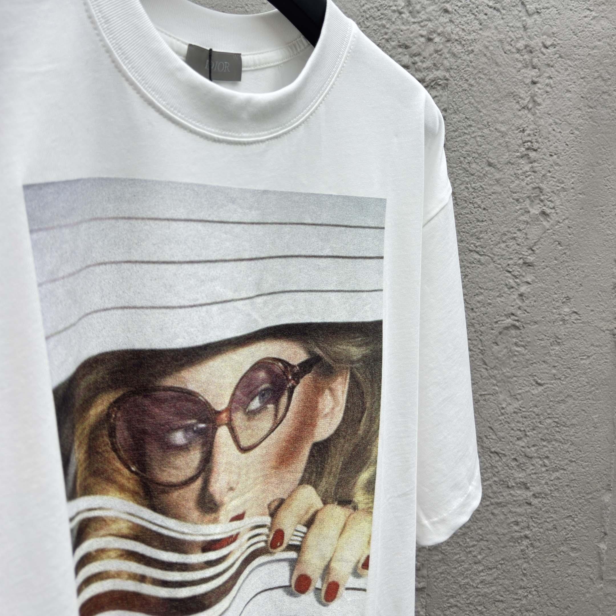 Dior Heritage Printed T-Shirt, Regular Fit    - DesignerGu