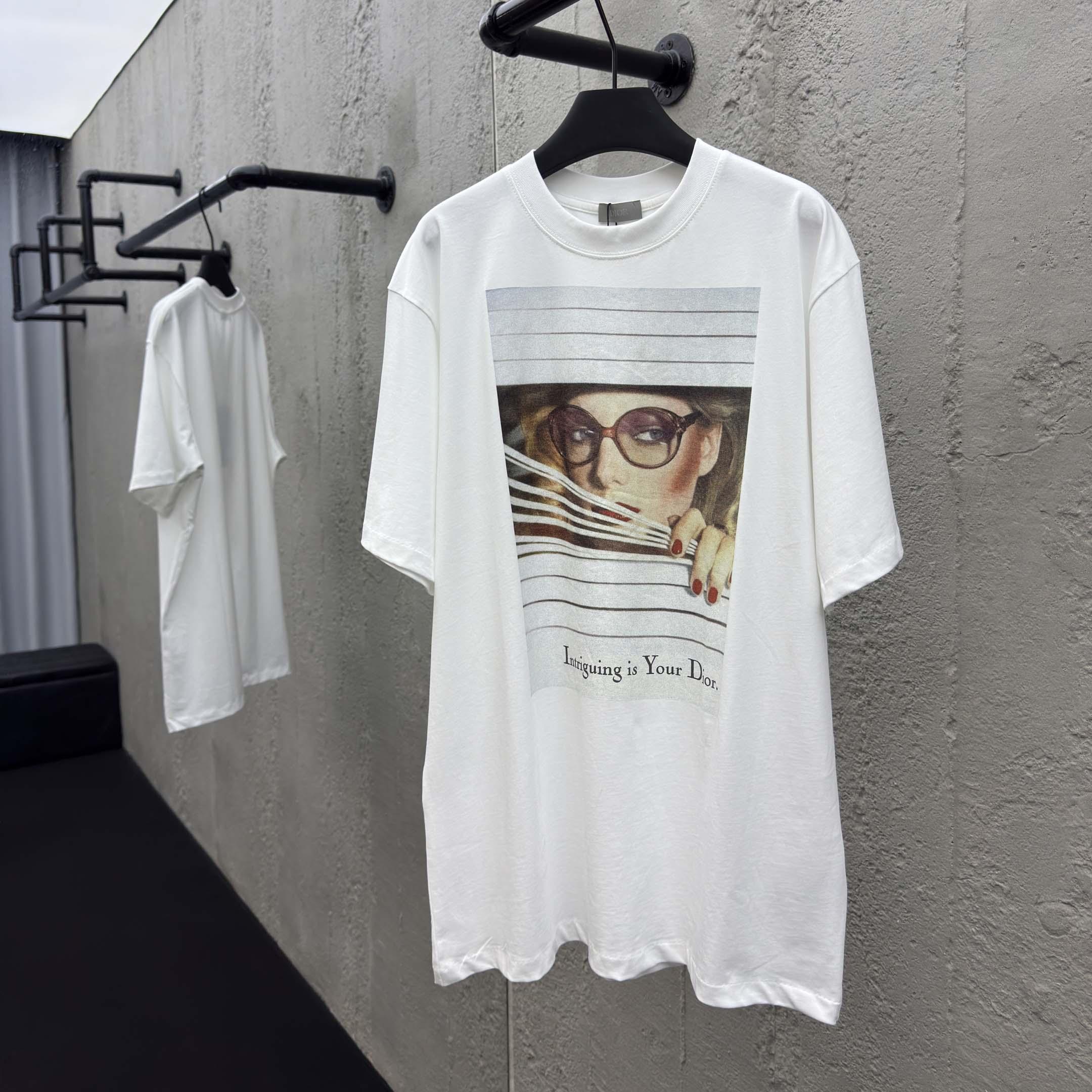 Dior Heritage Printed T-Shirt, Regular Fit    - DesignerGu