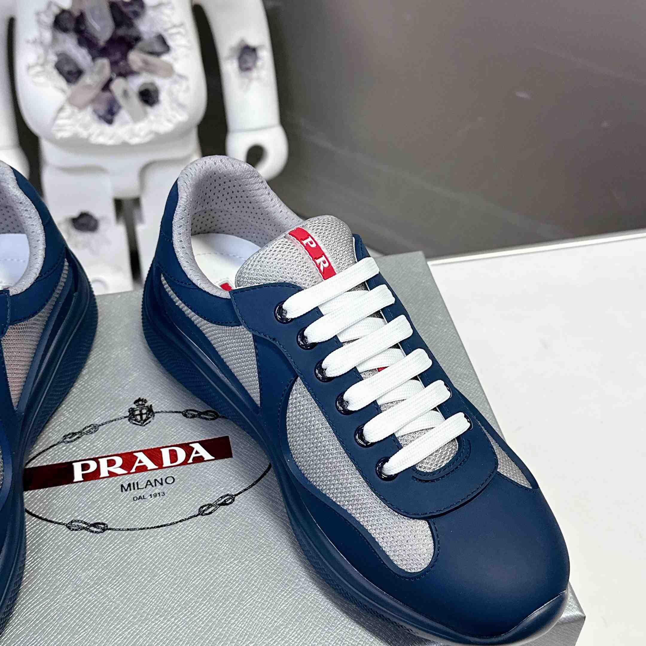 Prada America's Cup Soft Rubber And Bike Fabric Sneakers - DesignerGu
