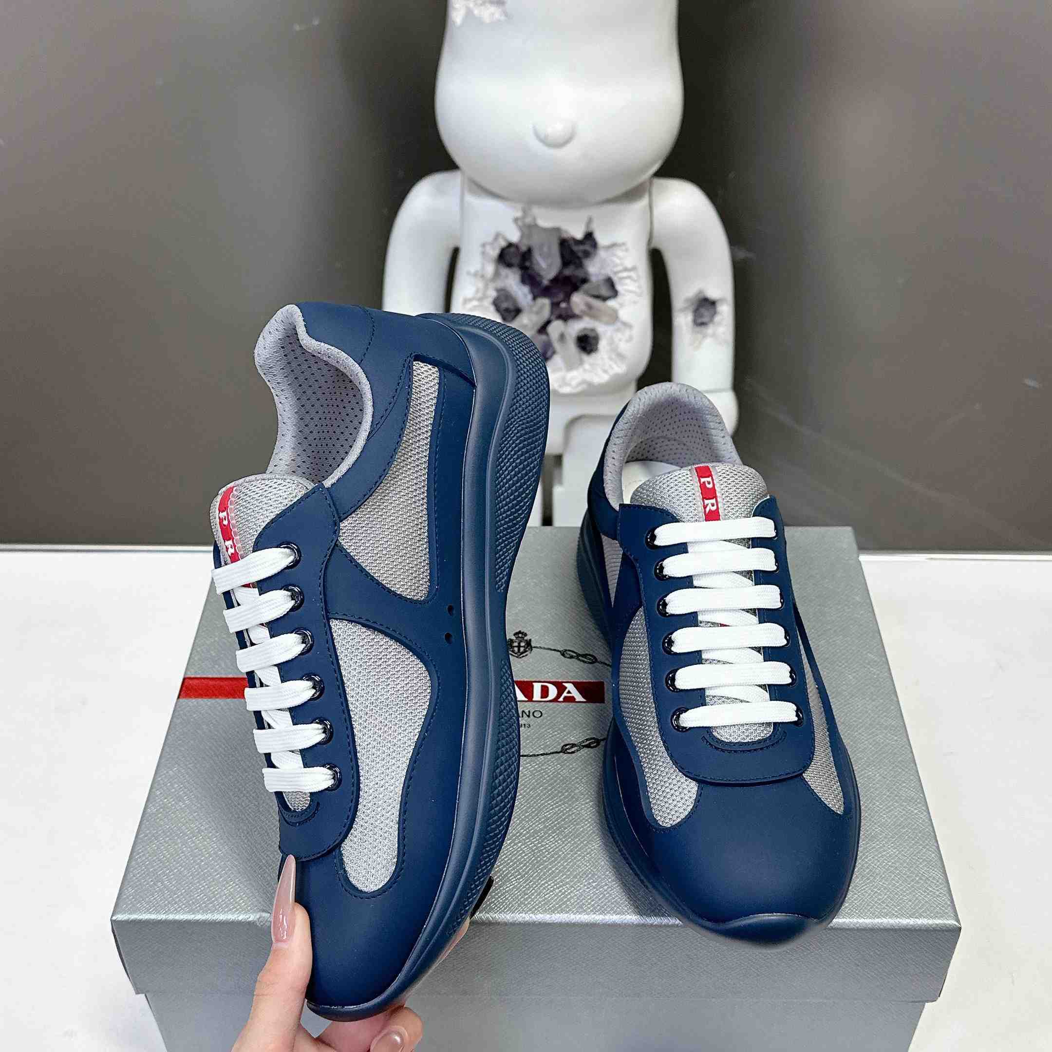 Prada America's Cup Soft Rubber And Bike Fabric Sneakers - DesignerGu