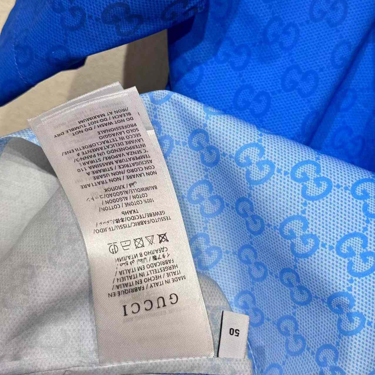 Gucci Printed Cotton Poplin Bowling Shirt - DesignerGu