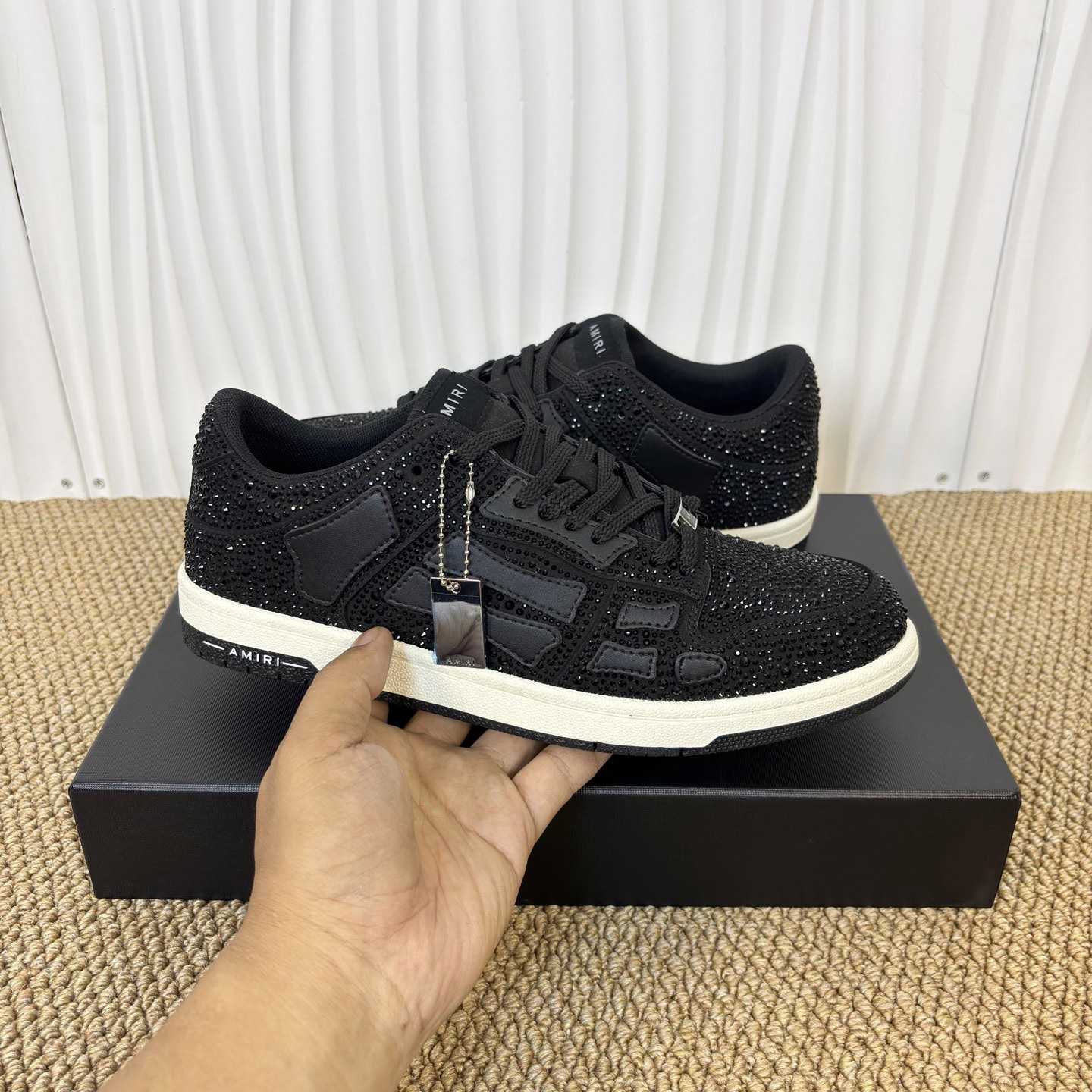 Amiri Crystal Skel-top Low Sneaker - DesignerGu