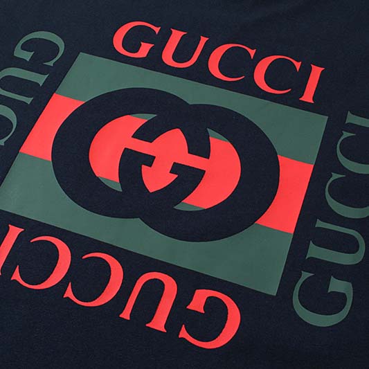 Gucci Cotton Jersey T-shirt With Gucci Print - DesignerGu