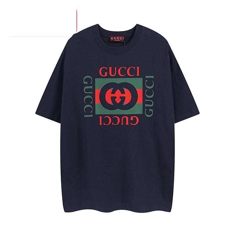 Gucci Cotton Jersey T-shirt With Gucci Print - DesignerGu