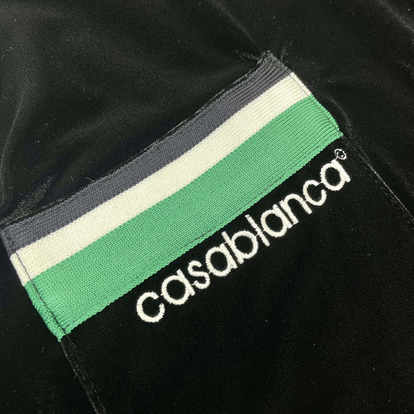 Casablanca Short-Sleeve Velour Shirt   c932 - DesignerGu