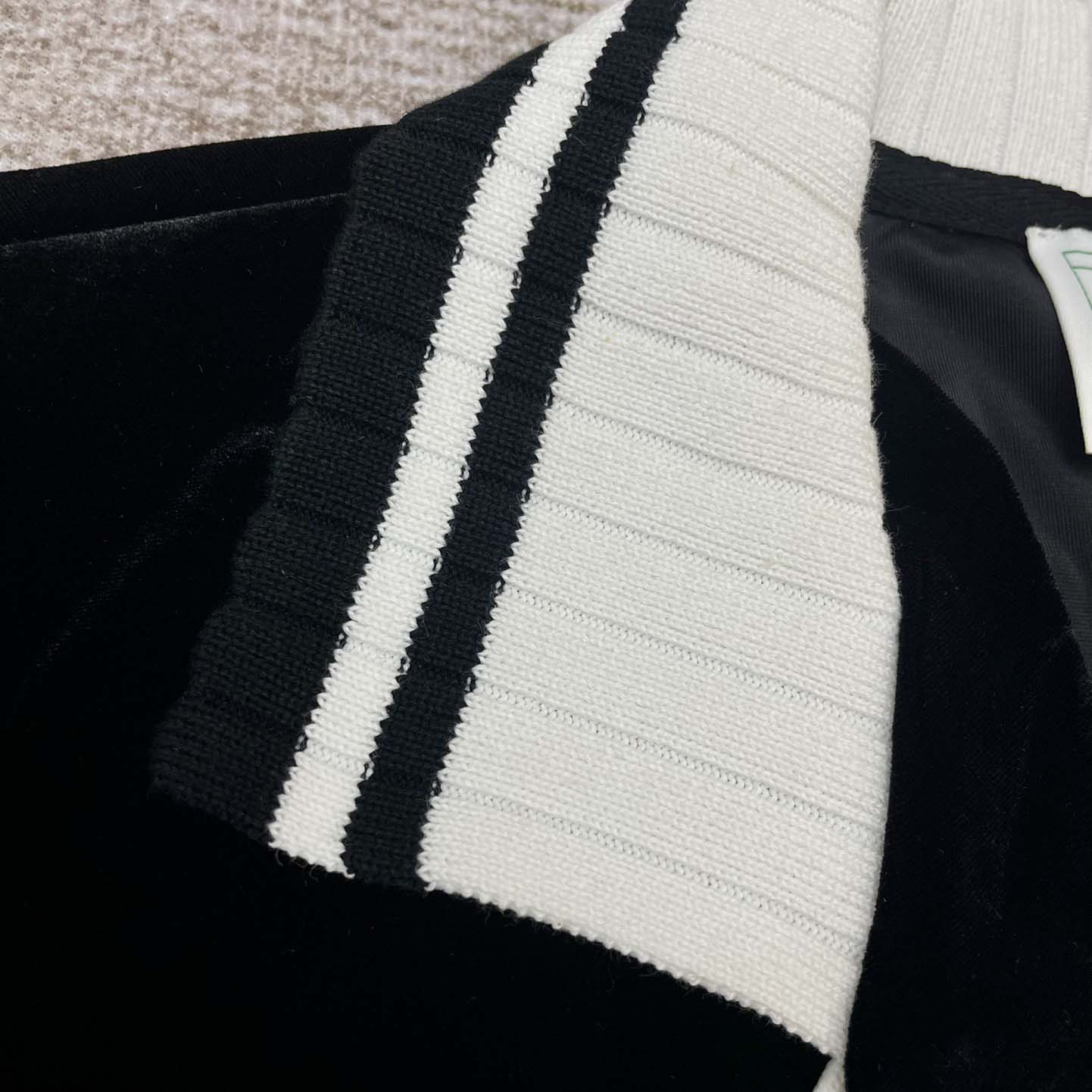 Casablanca Short-Sleeve Velour Shirt   c932 - DesignerGu