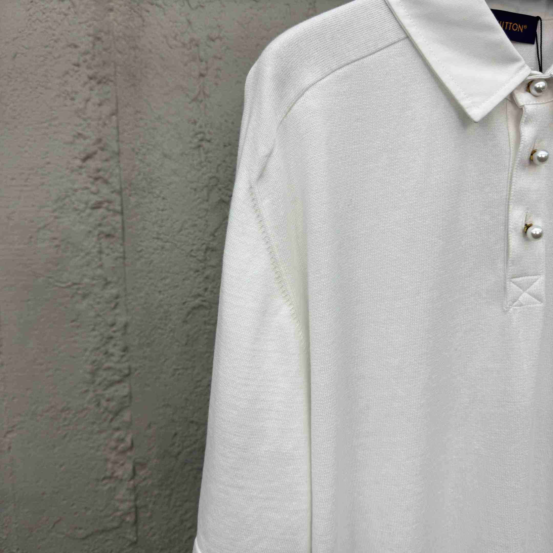 Louis Vuitton Embroidered Short-Sleeved Cotton Blend Polo Shirt   1AFQQA - DesignerGu