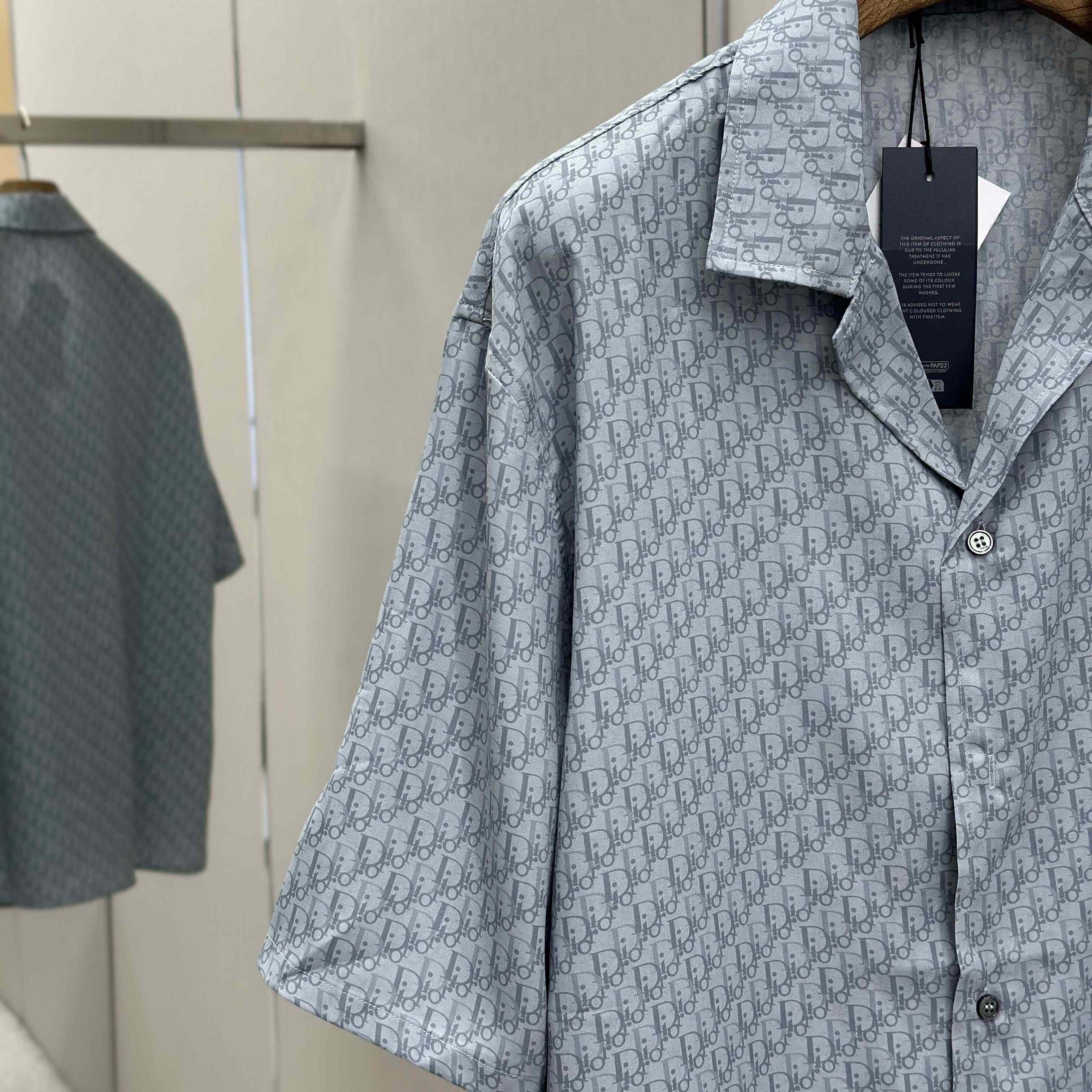 Dior Oblique Short-Sleeved Shirt - DesignerGu