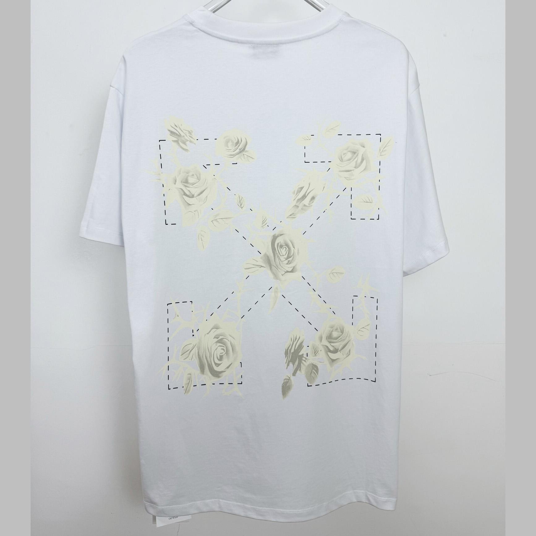 Off-White Roses Arrows-print T-shirt  - DesignerGu