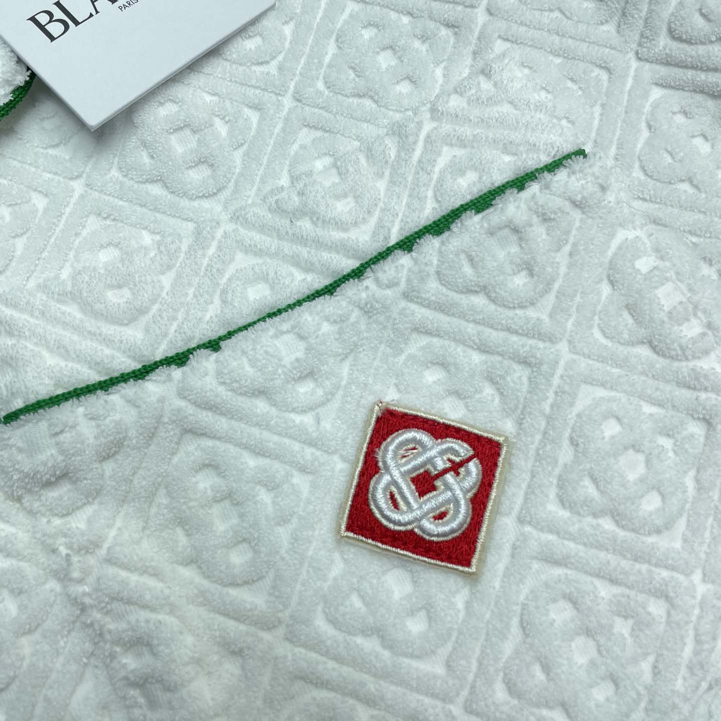 Casablanca Monogram Jacquard Towelling Short Sleeve Shirt   c1030 - DesignerGu