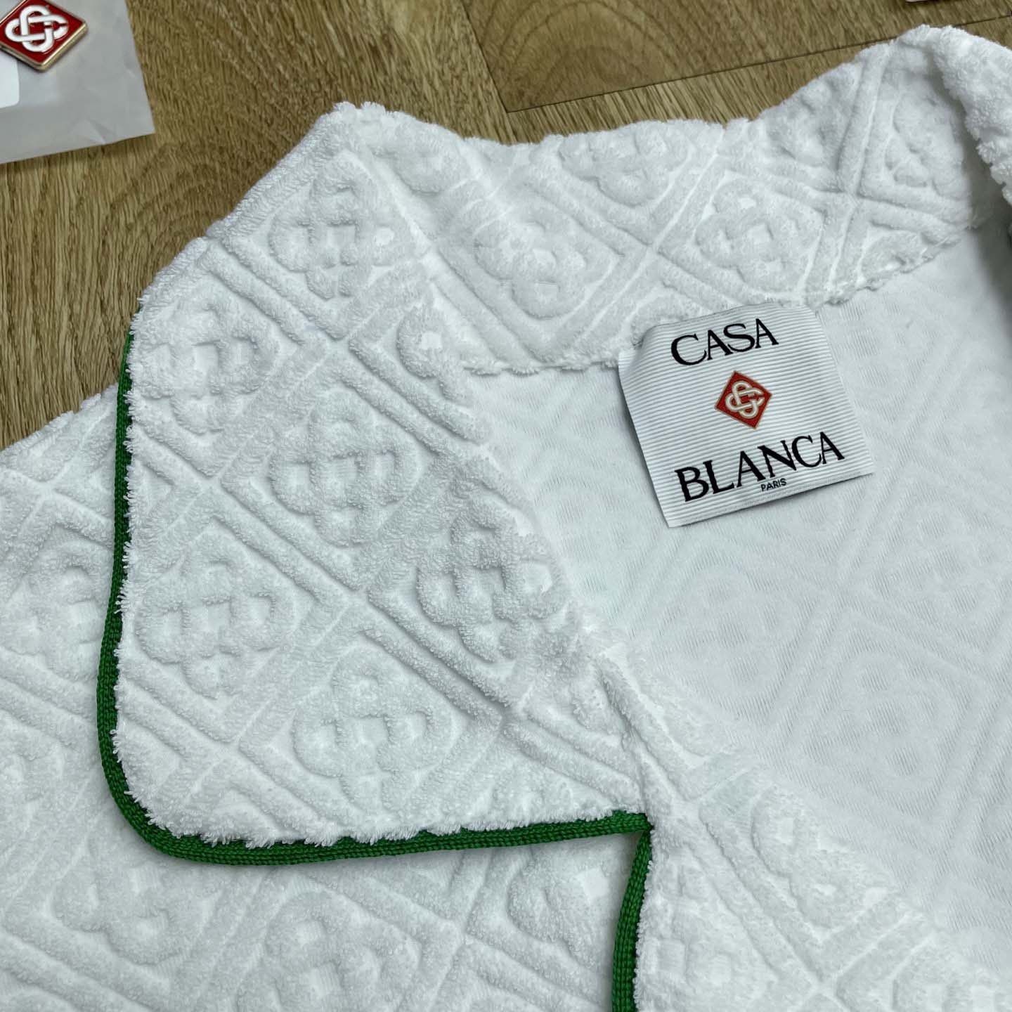 Casablanca Monogram Jacquard Towelling Short Sleeve Shirt   c1030 - DesignerGu