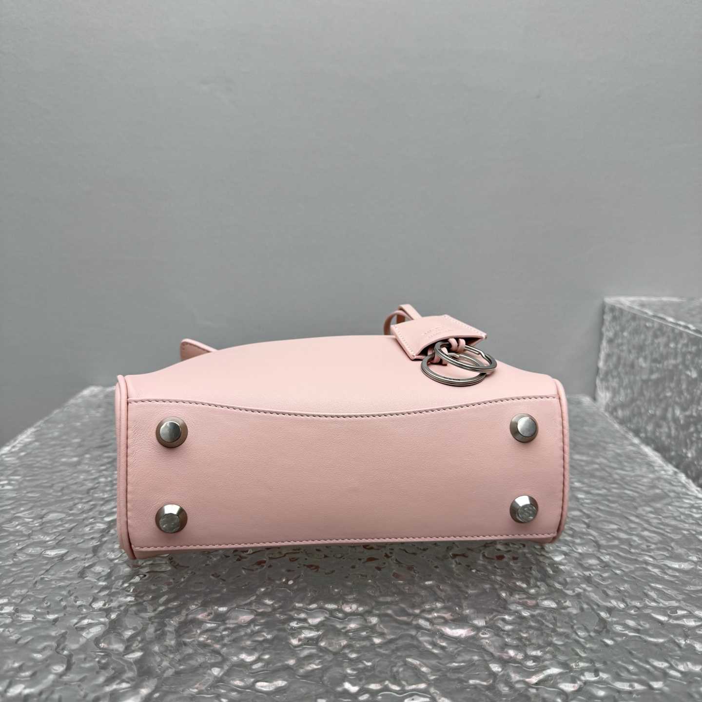 Balenciaga Rodeo Handbag Mini In Suede Pink - DesignerGu