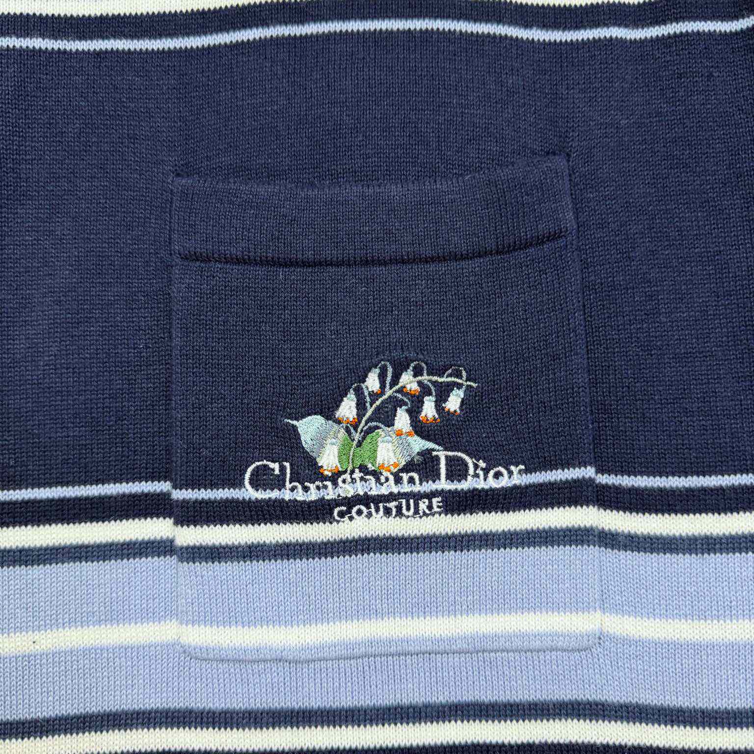 Christian Dior Couture Lily of the Valley Polo Shirt  - DesignerGu