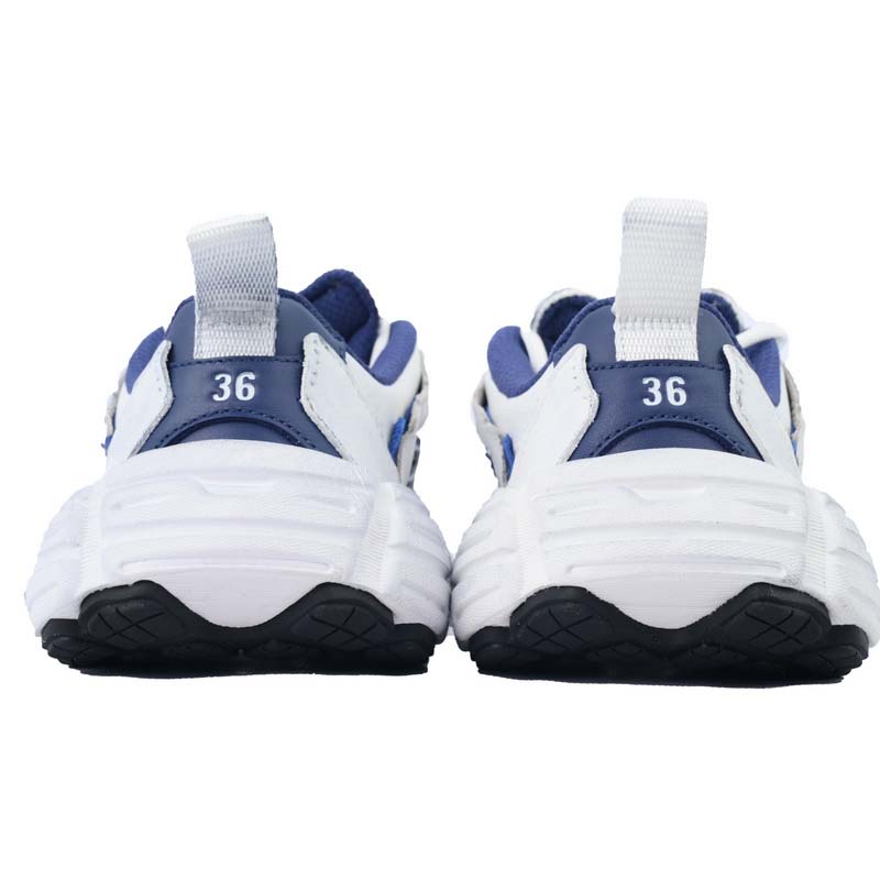 Balenciaga Monday Shoe In Navy And White Cowskin And Polyester - DesignerGu