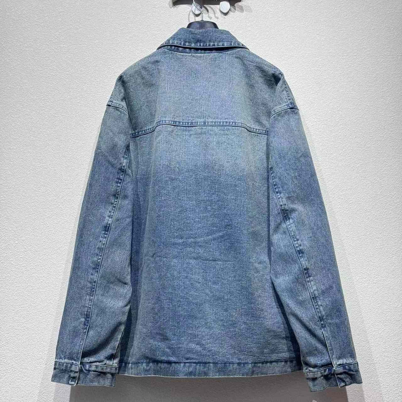 Louis Vuitton Upcycled Denim Canvas Jacket   1AGTEN - DesignerGu