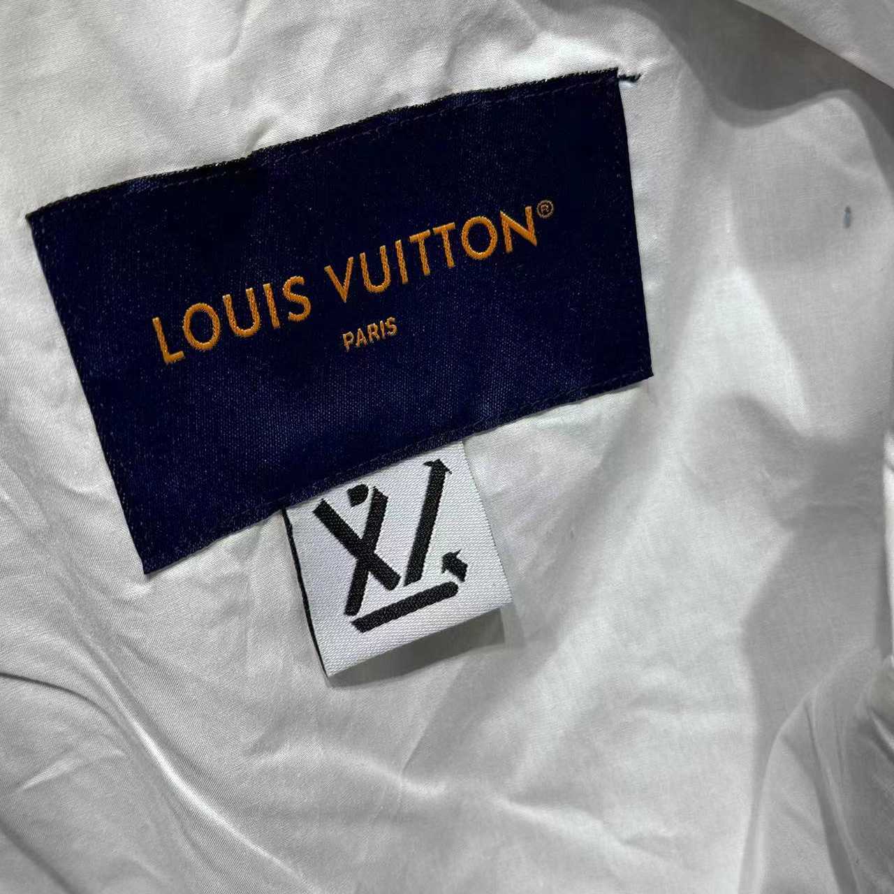 Louis Vuitton Upcycled Denim Canvas Jacket   1AGTEN - DesignerGu